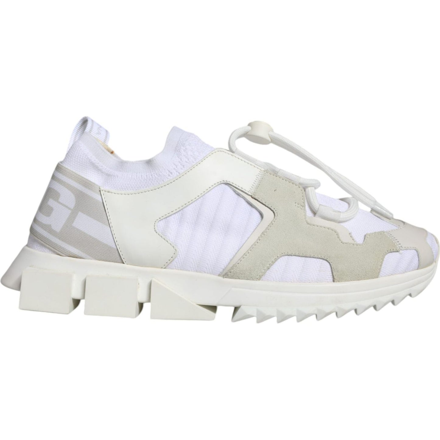 Dolce & Gabbana White Mesh Sorrento Trekking Sneakers Shoes MV6177-42