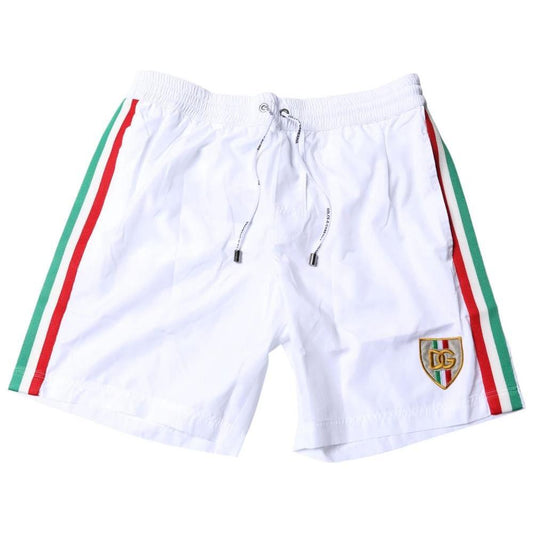 Dolce & Gabbana White Polyester Swimwear