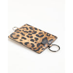 Dolce & Gabbana Leopard Print Leather Embossed Lanyard Card Holder Wallet with bold leopard design and high-quality leather finish.