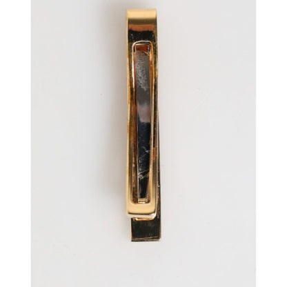 Dolce & Gabbana Multicolor Gold Tone Brass Men's Accessory Tie Clip Bar