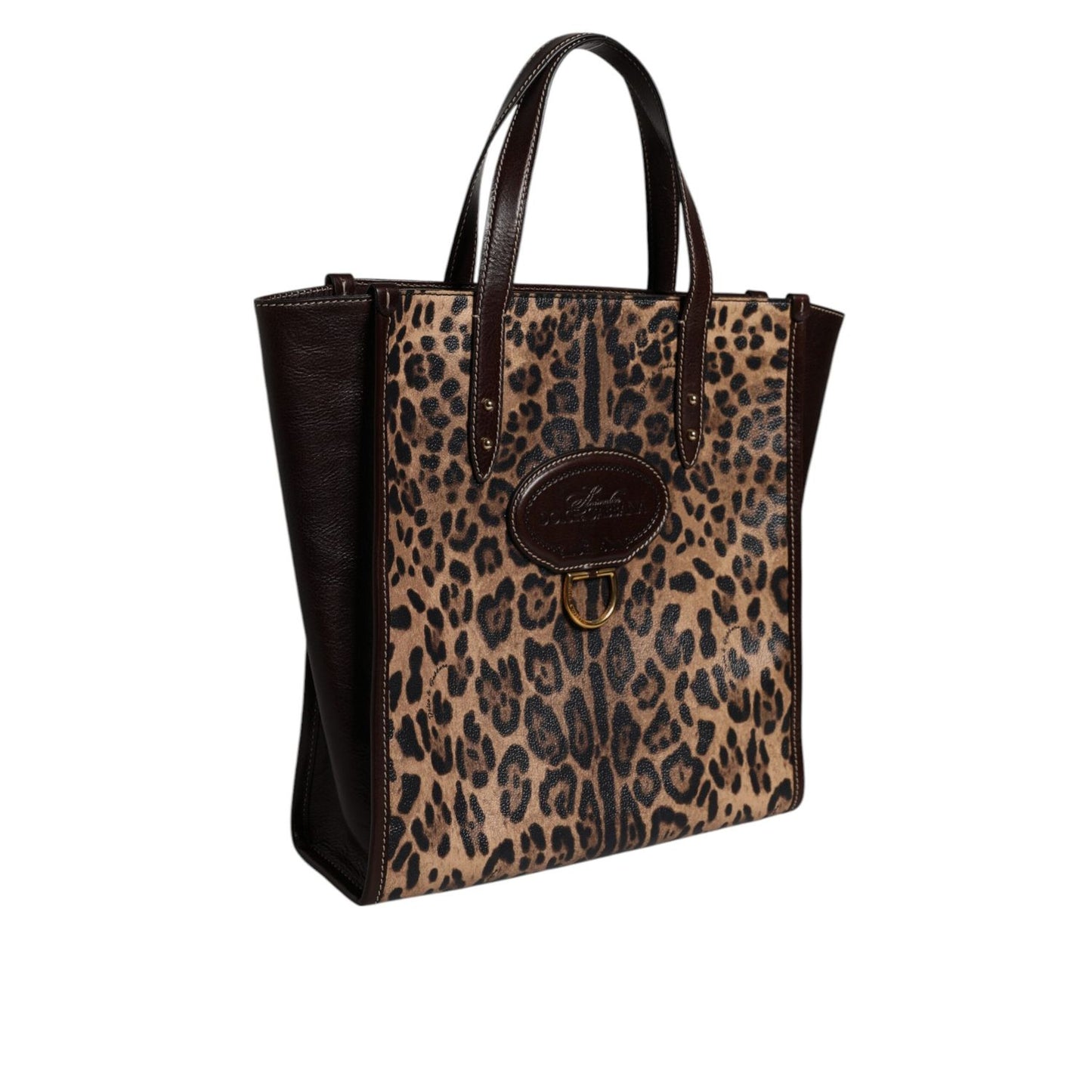 Dolce & Gabbana Multicolor Leopard Shopping Tote Shoulder WomenBorse Bag