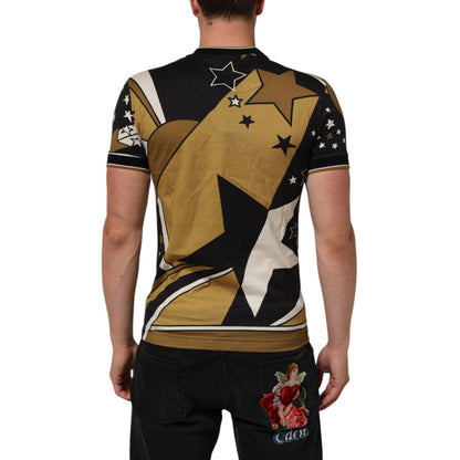 Dolce & Gabbana Multicolor Millennials Star CrewNeck T-shirt