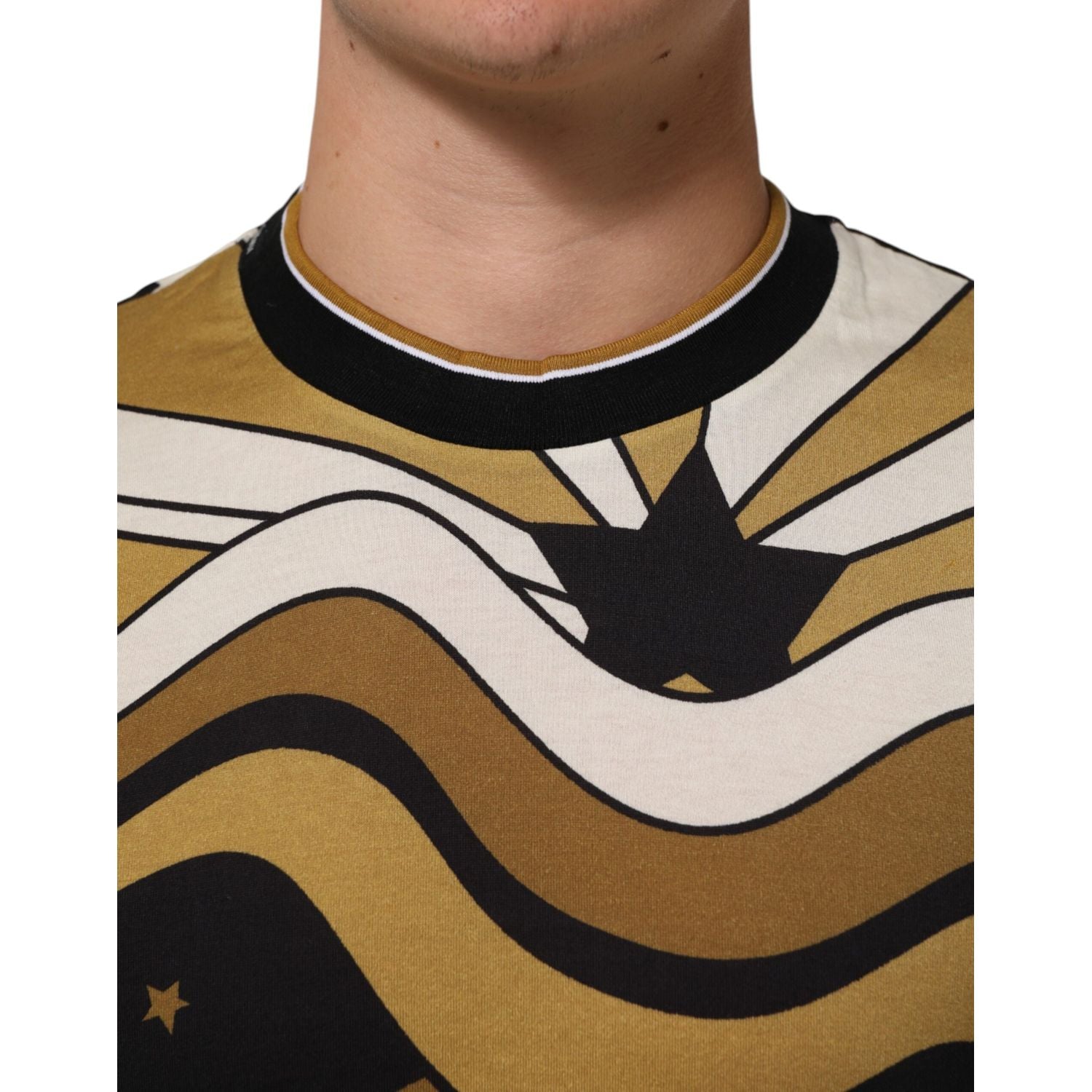 Dolce & Gabbana Multicolor Millennials Star CrewNeck T-shirt