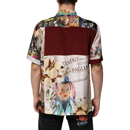Dolce & Gabbana Multicolor Shell Print Hawaii Casual Shirt