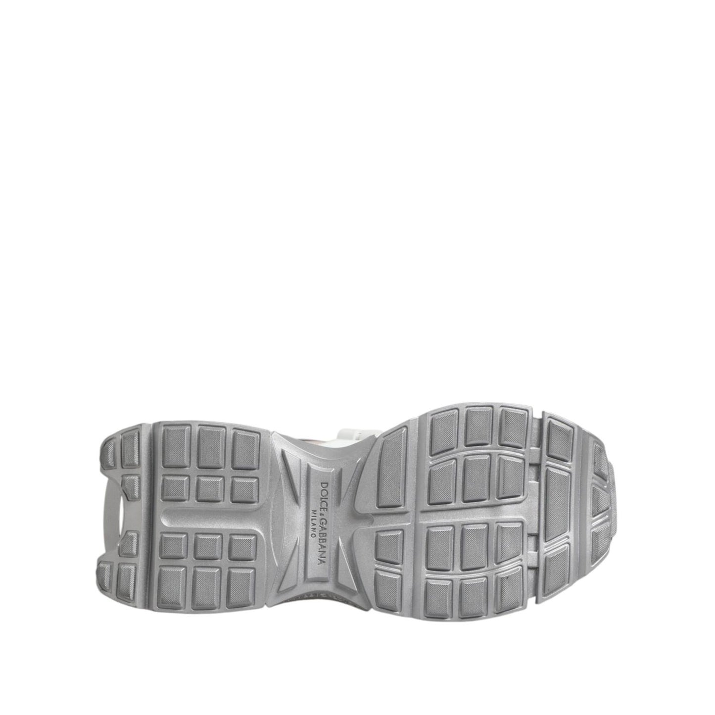 Sole view of Dolce & Gabbana Multicolor Space Low Top Men Sneakers Shoes showcasing durable rubber material and logo detail.