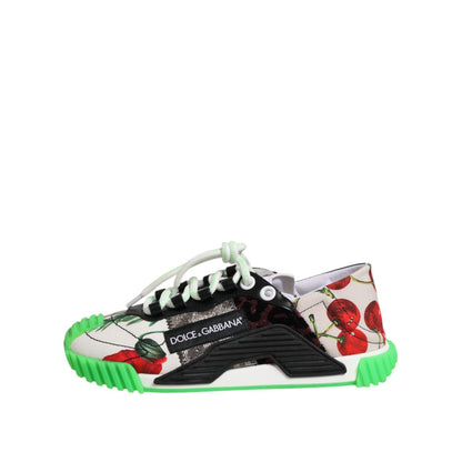 Dolce & Gabbana Multicor DG Logo Leopard Cherry Sneaker Shoes