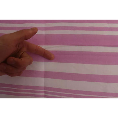 Dolce & Gabbana Pink White Striped Cannes Wrap Shawl Scarf