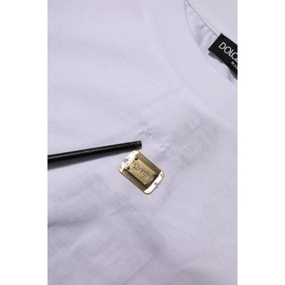 Dolce & Gabbana T-Shirt White Cotton Round Neck Short Sleeves I