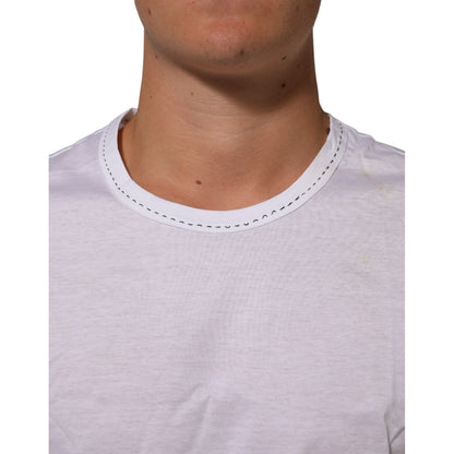 Dolce & Gabbana White Cotton Crew Neck Underwear Tee T-shirt