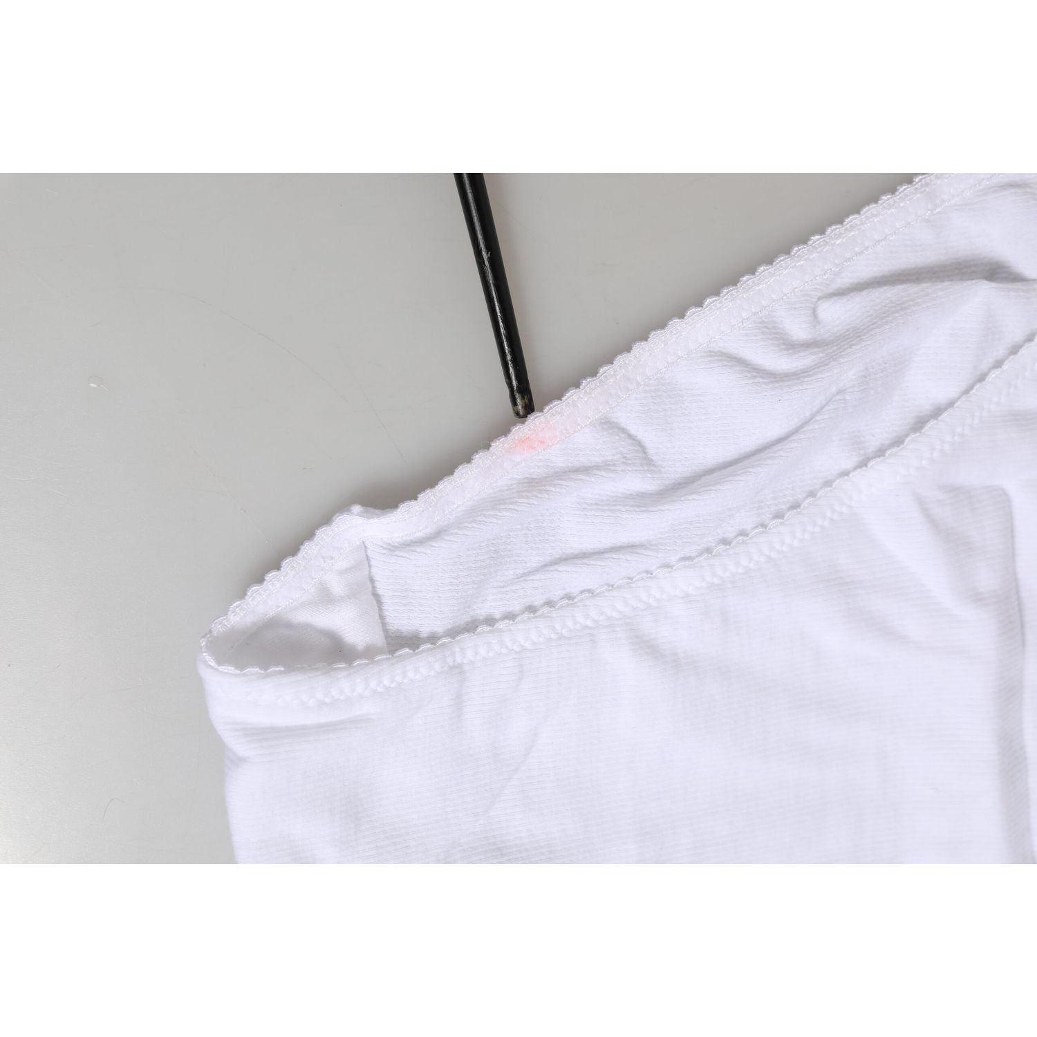 Dolce & Gabbana White Cotton Stretch High Waist Panty Underwear