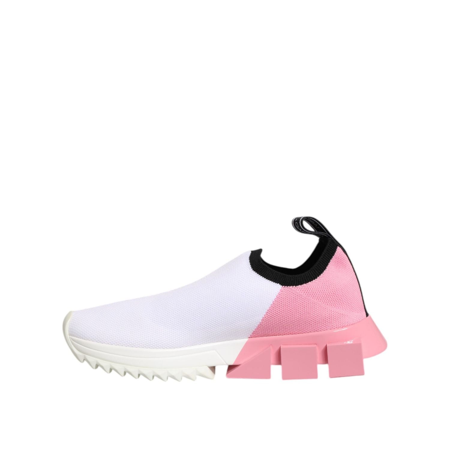 Dolce & Gabbana White Pink Low Top Sorrento Sneakers Shoes