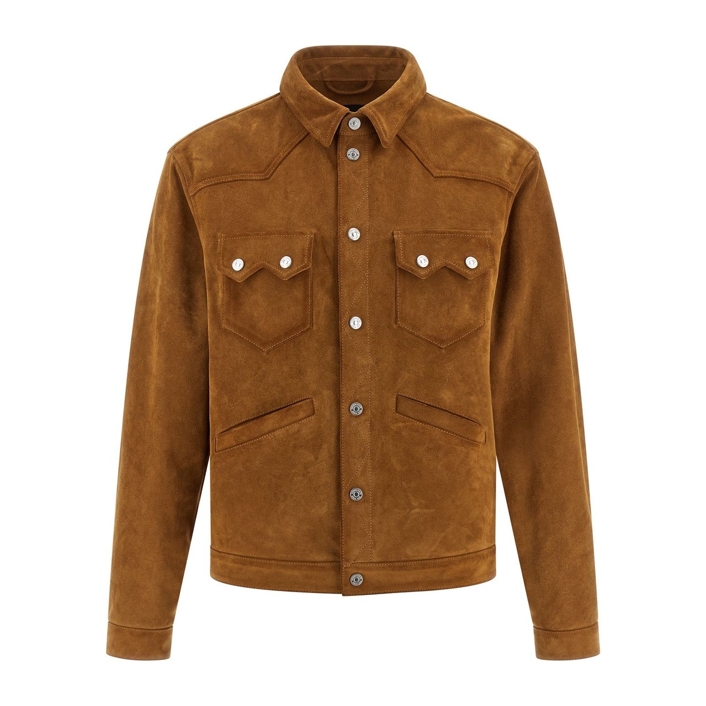 Dsquared² Beige Polyvinyl Leather Jacket