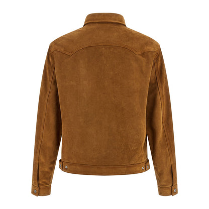 Dsquared² Beige Polyvinyl Leather Jacket
