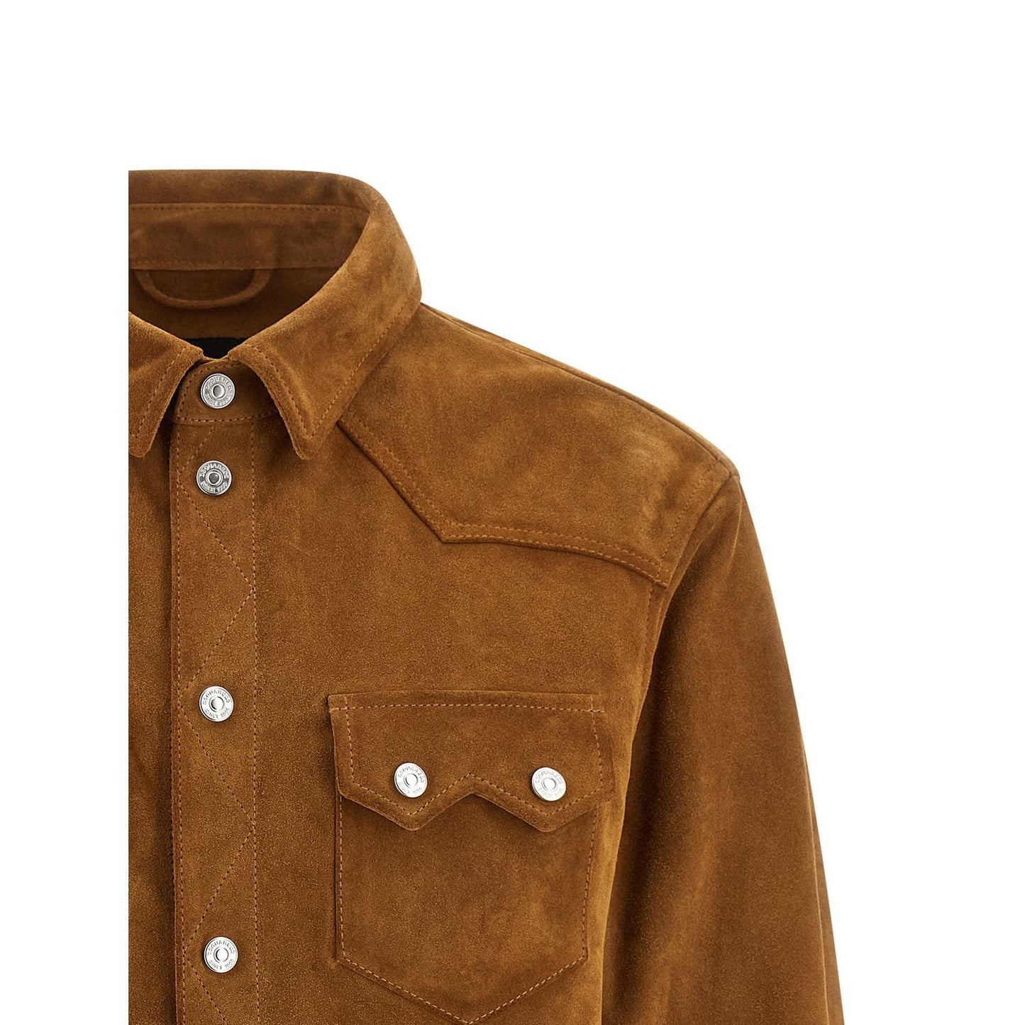 Dsquared² Beige Polyvinyl Leather Jacket