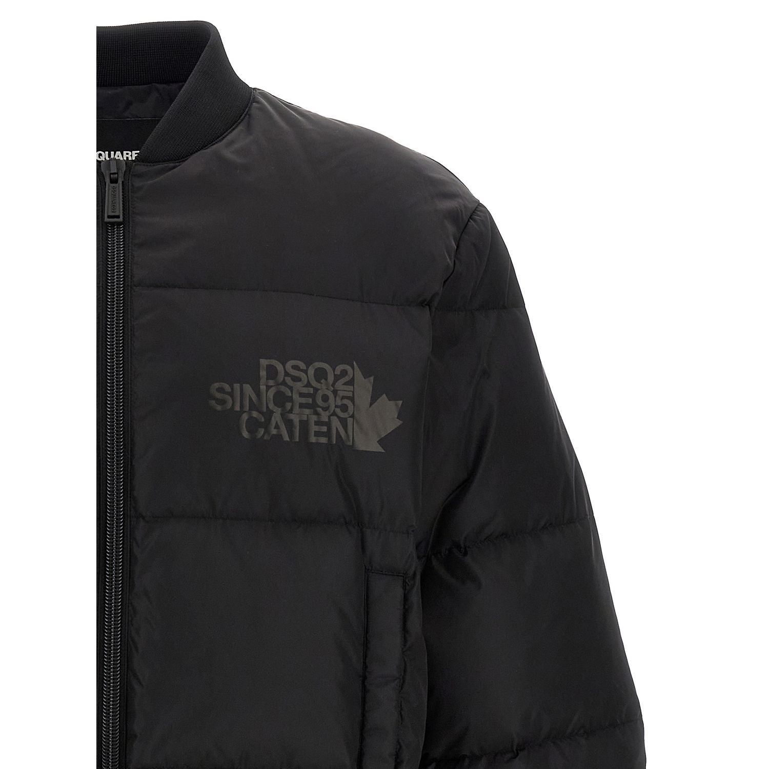 Dsquared² Black Polyamide Bomber