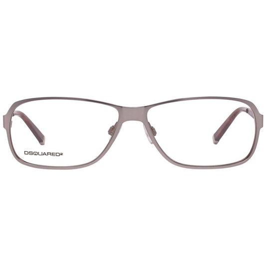 Dsquared² Gray Metal Frames, gunmetal glasses DQ5057-015-56 with 56/13/140 mm dimensions, stylish eyewear for men.