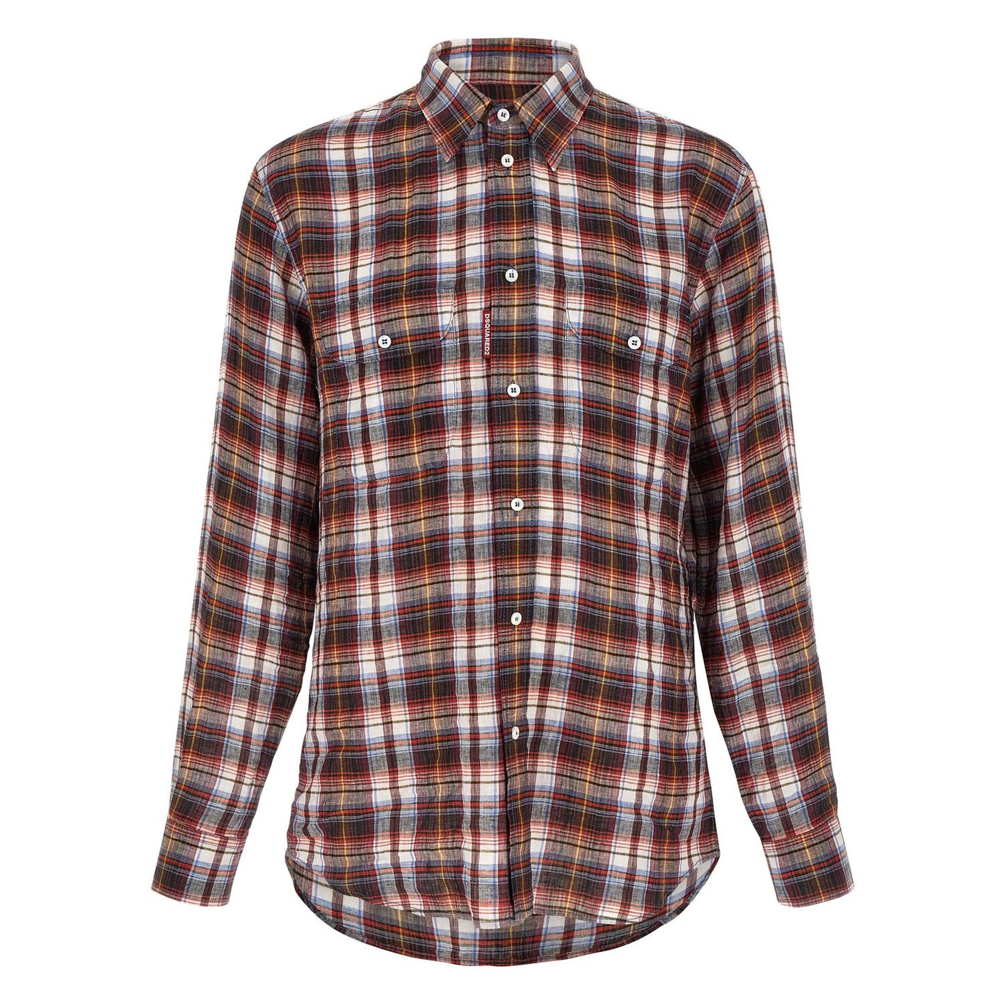 Dsquared² Multicolor Linen Blouse