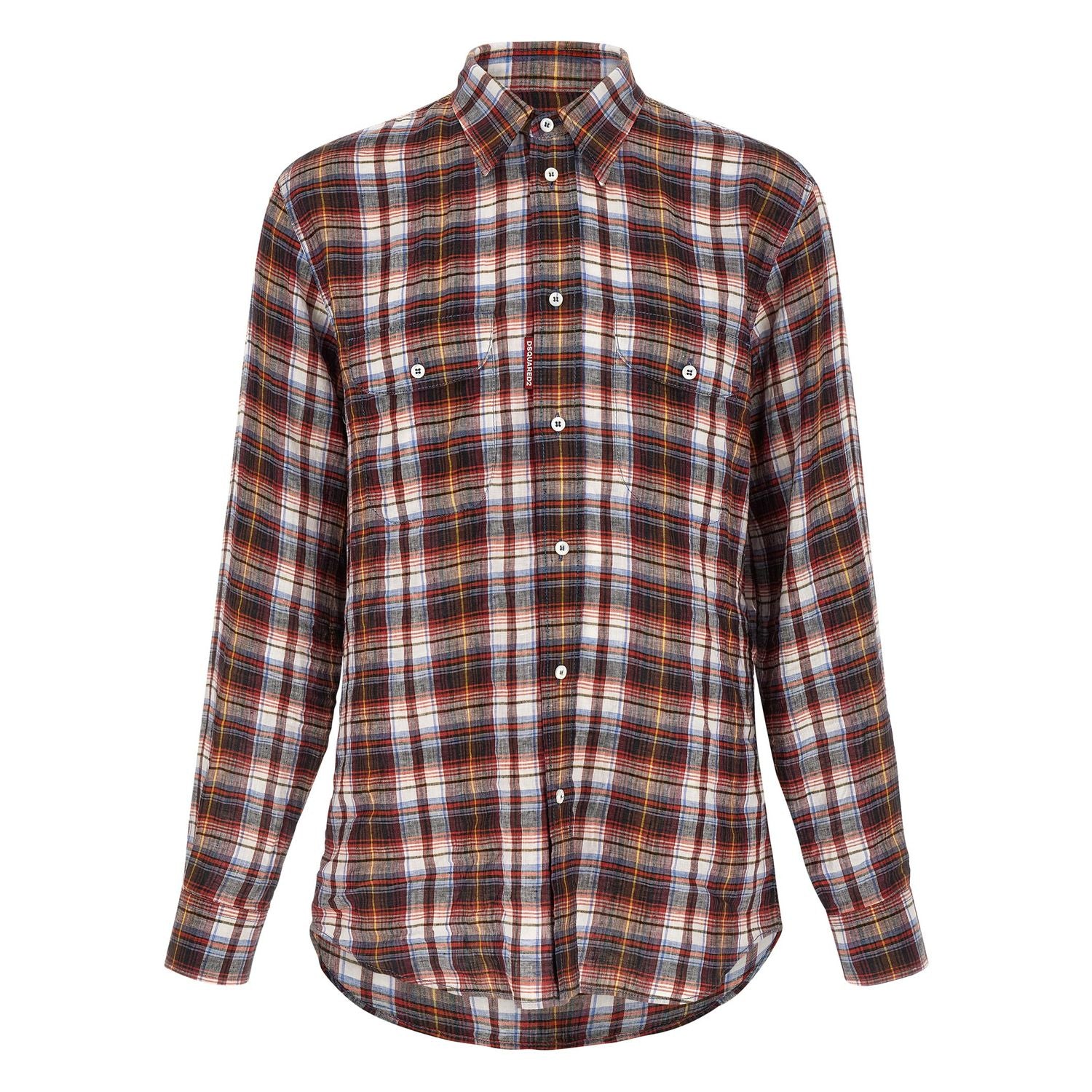 Dsquared² Multicolor Linen Blouse