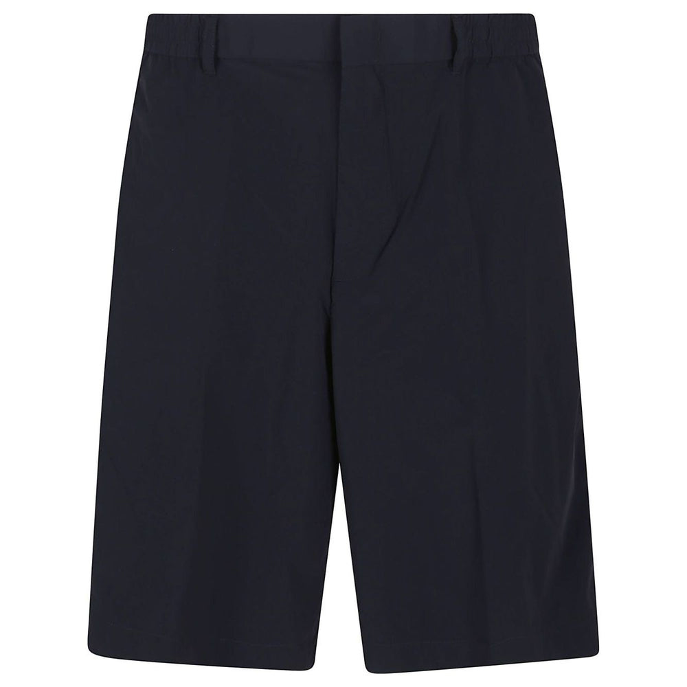 EMPORIO ARMANI EXCLUSIVE Shorts Blue with elastic waistband and pockets, lightweight design, straight silhouette, navy color