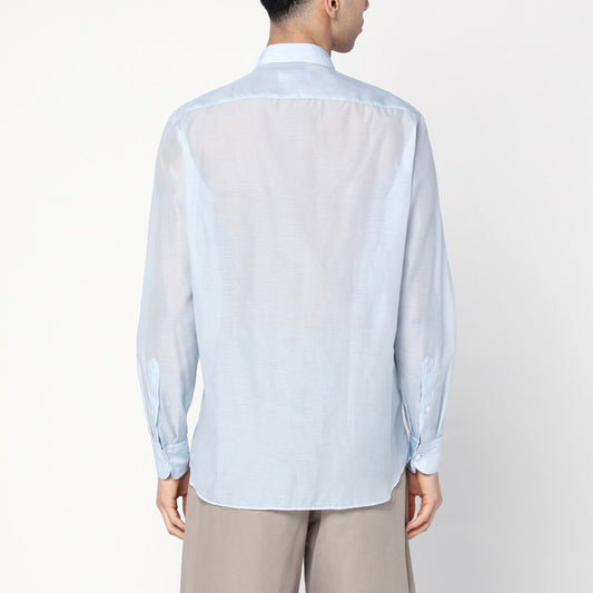 Lardini Light blue shirt in silk blend