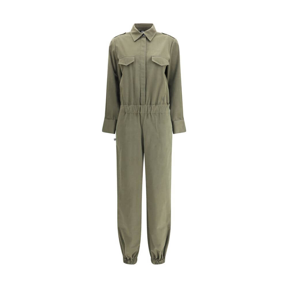 Ella Green Cotton Jumpsuit