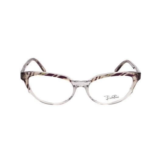 Emilio Pucci Gray Plastic Frames with zebra and transparent design, women's glasses EP2657907, size 51/16/130mm.