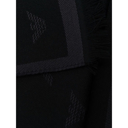 Emporio Armani Allover logo wool scarf
