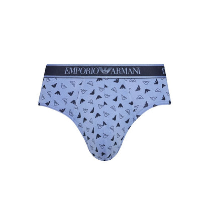 Emporio Armani Underwear Blue Cotton Briefs