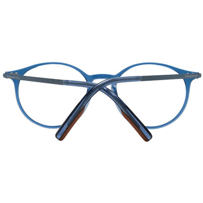 Ermenegildo Zegna Blue Plastic & Titanium Glasses (Frames)