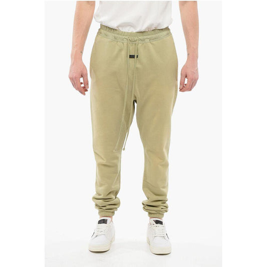 Fear Of God Fear Of God Fleeced Cotton Sweatpants with Nylon Detail FE-P629318-L 1728,74866327712,Clothing,Fear Of God,Green,Jeans & Pants - Men - Clothing,L,Men,Men - Clothing,New with tags
