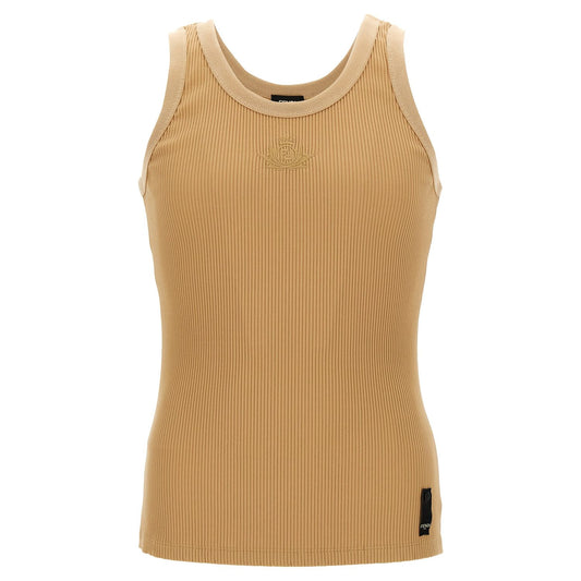 Fendi Beige Polyamide Tank Tops