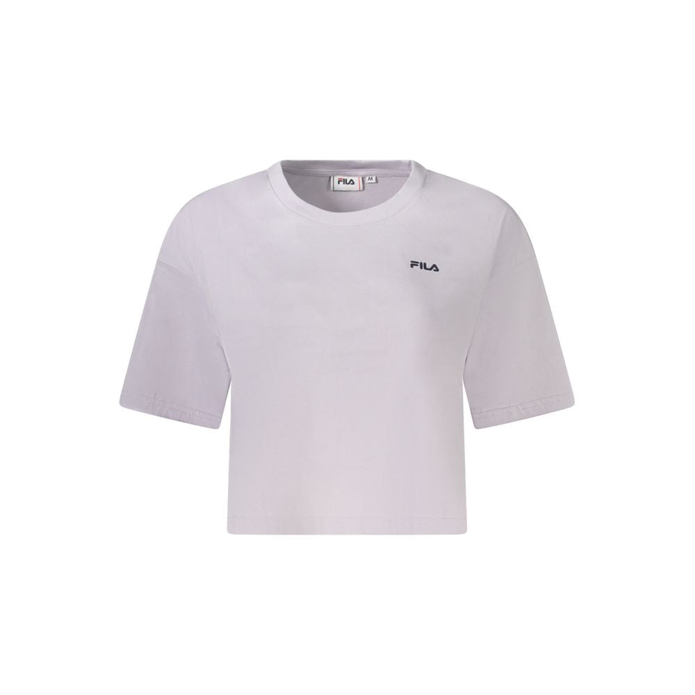 Fila Pink Cotton Women T-Shirt