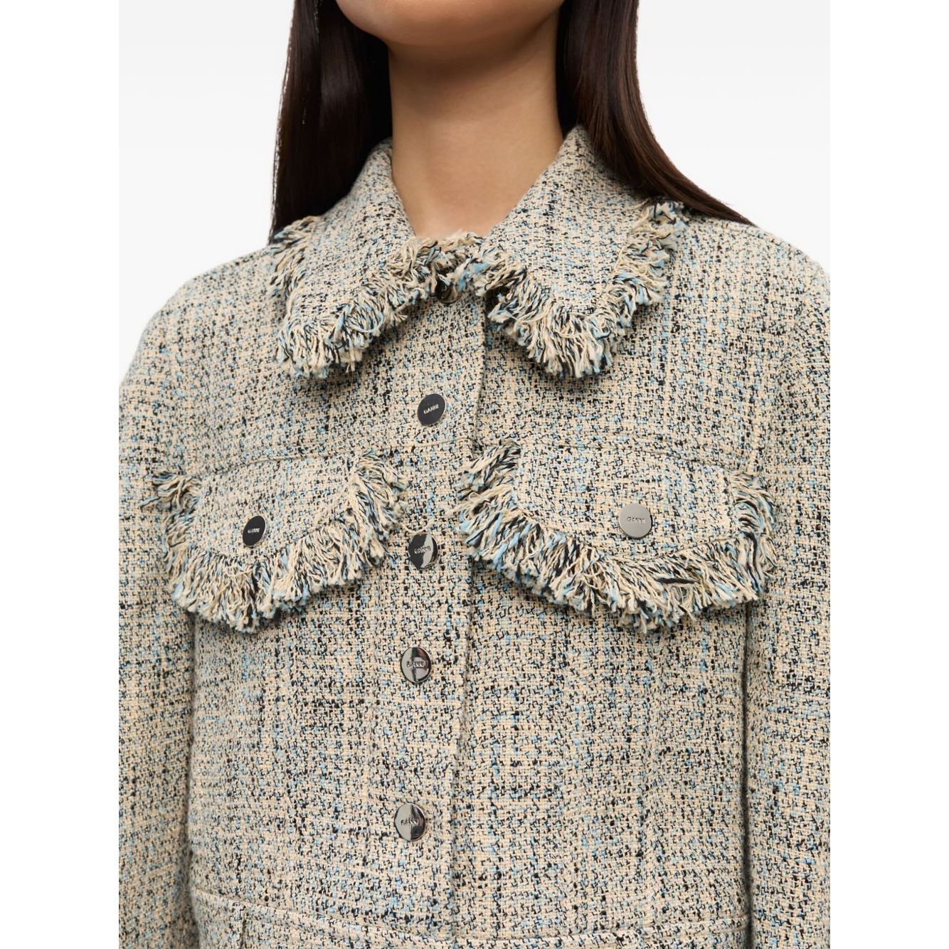 GANNI Jackets Beige