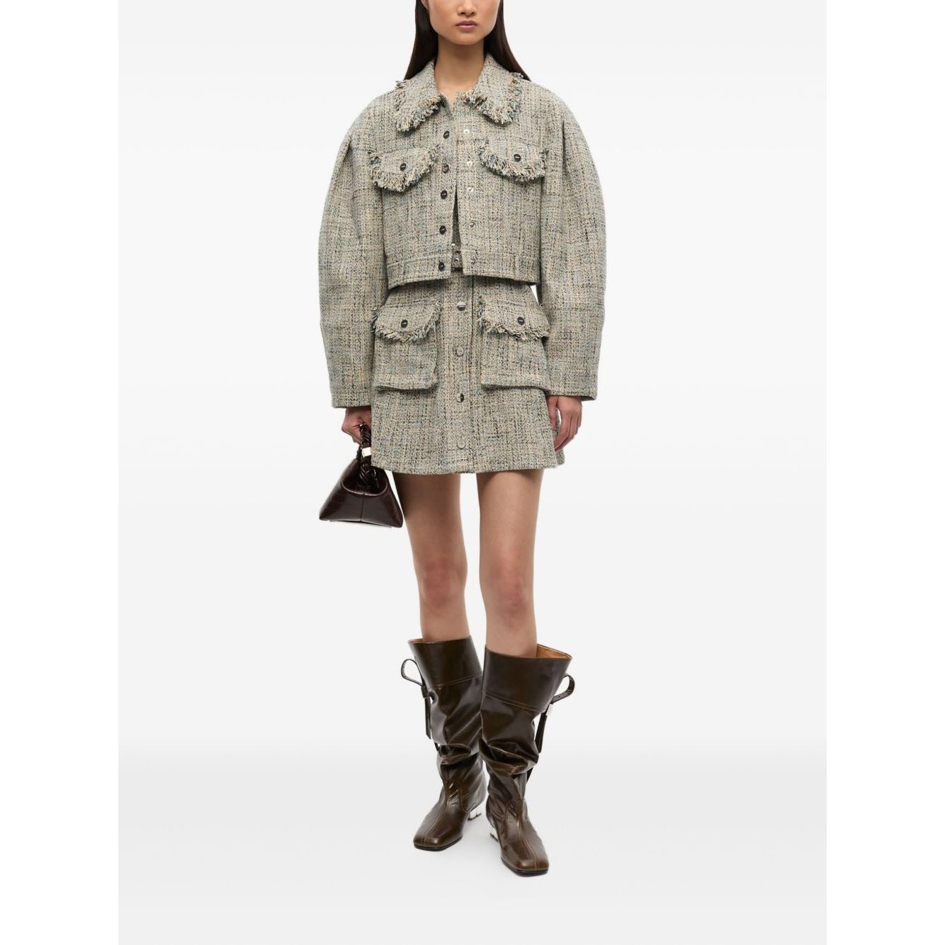 GANNI Jackets Beige