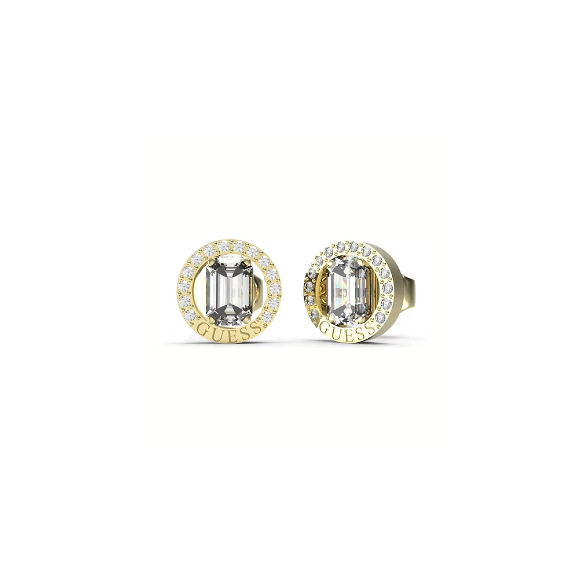 GUESS JEWELS JEWELRY Mod. JUBE04654JWYGT-U elegant crystal and gold earrings
