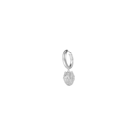 GUESS JEWELS JEWELRY Mod. JUME01304JWSTT-U elegant silver hoop earring with crystal embellishment