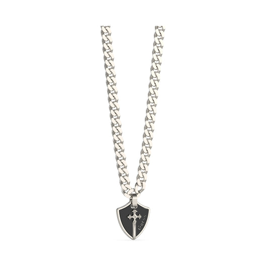 GUESS JEWELS JEWELRY Mod. JUMN04019JWSTBKT-U necklace with shield pendant