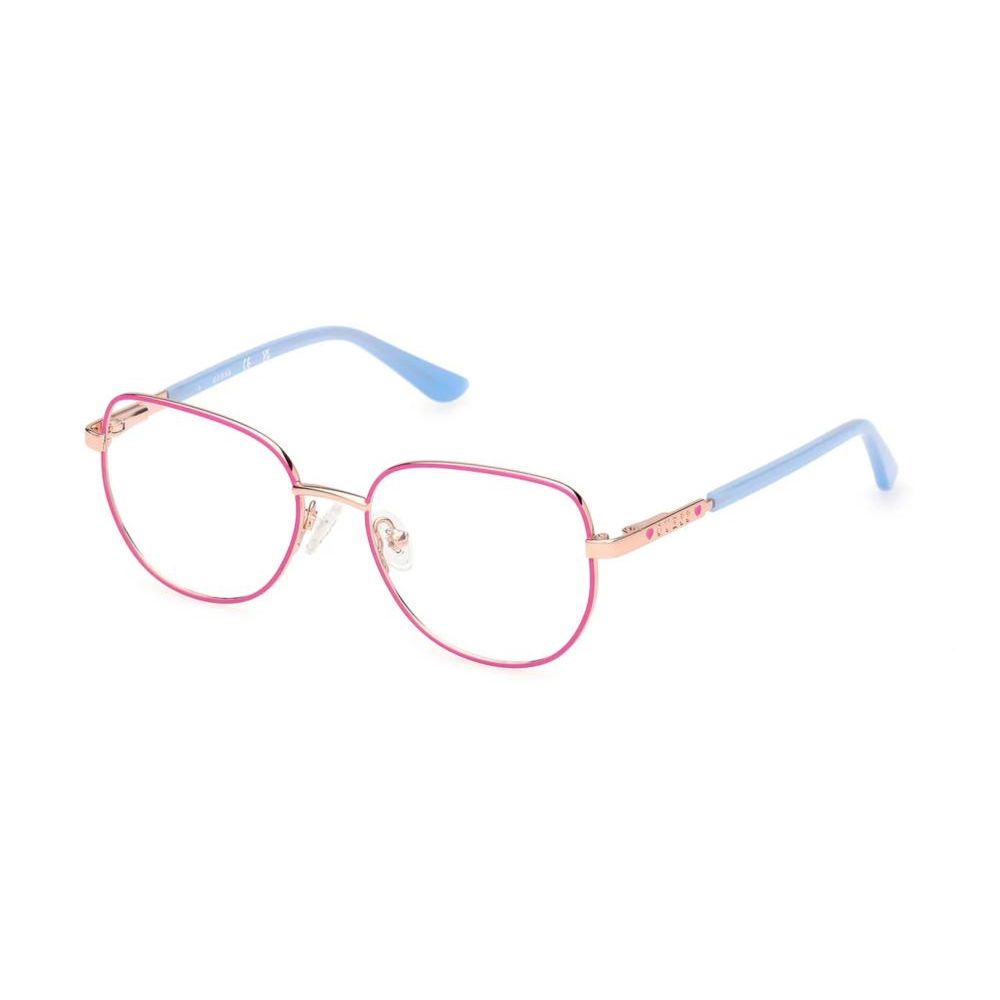 GUESS MOD. GU50140 metal frame lady glasses with pink and blue accents