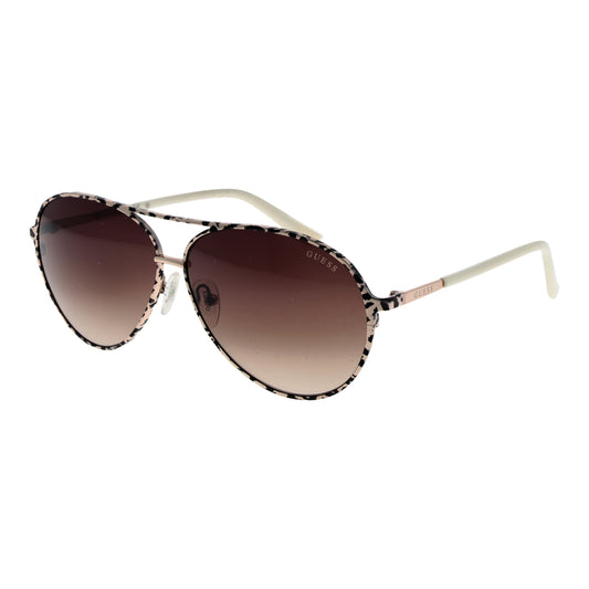 GUESS MOD. GU7847 6033F sunglasses for women with animal print frame and gradient lenses.