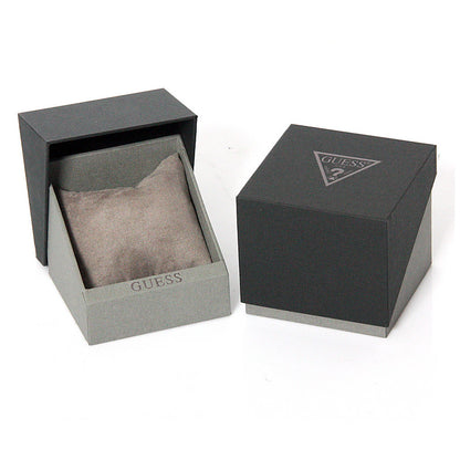 GUESS Mod. GW0356L1 Official Box showcasing elegant packaging for women's silver earrings with quartz analog build.