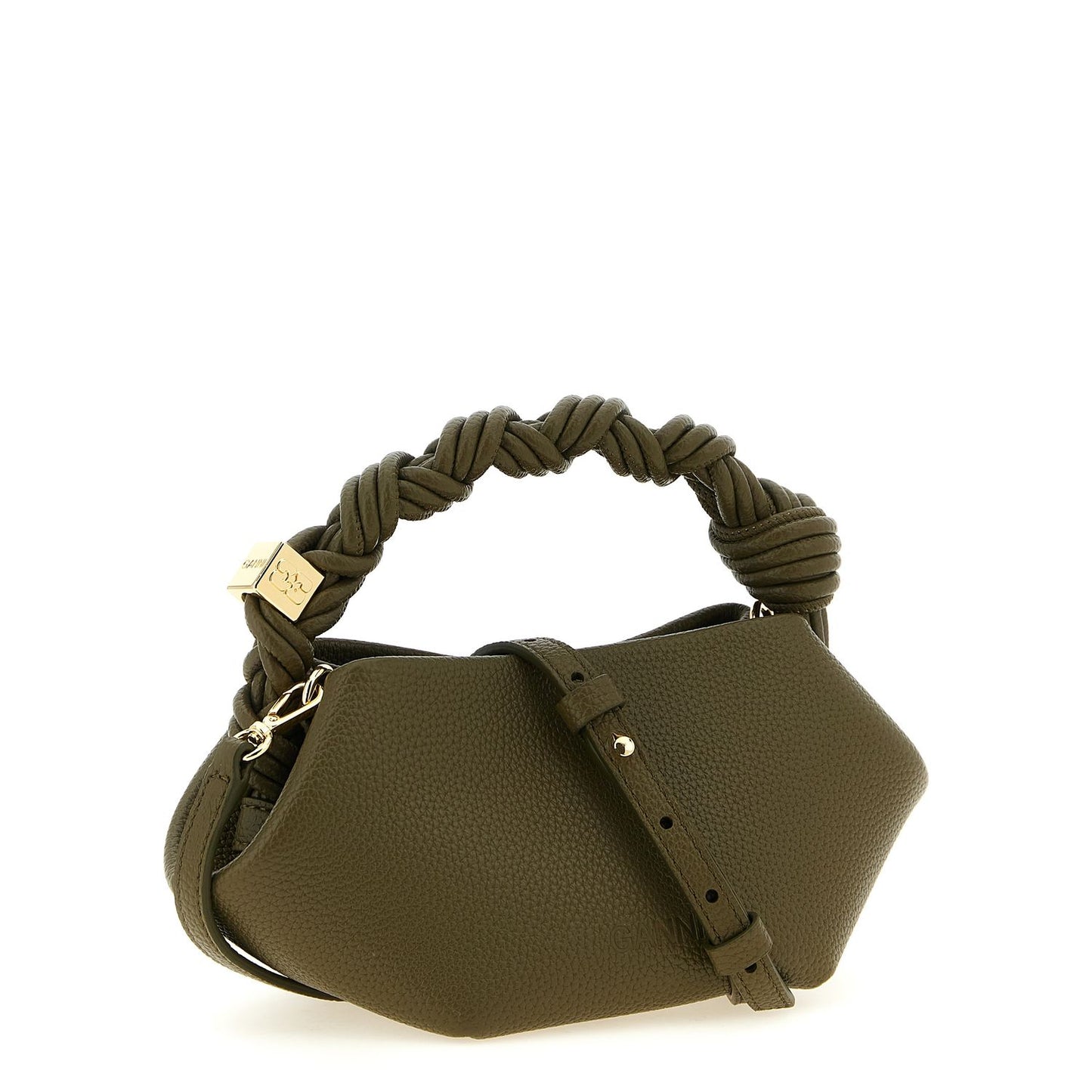 Ganni Bicolor Polyester Handbag