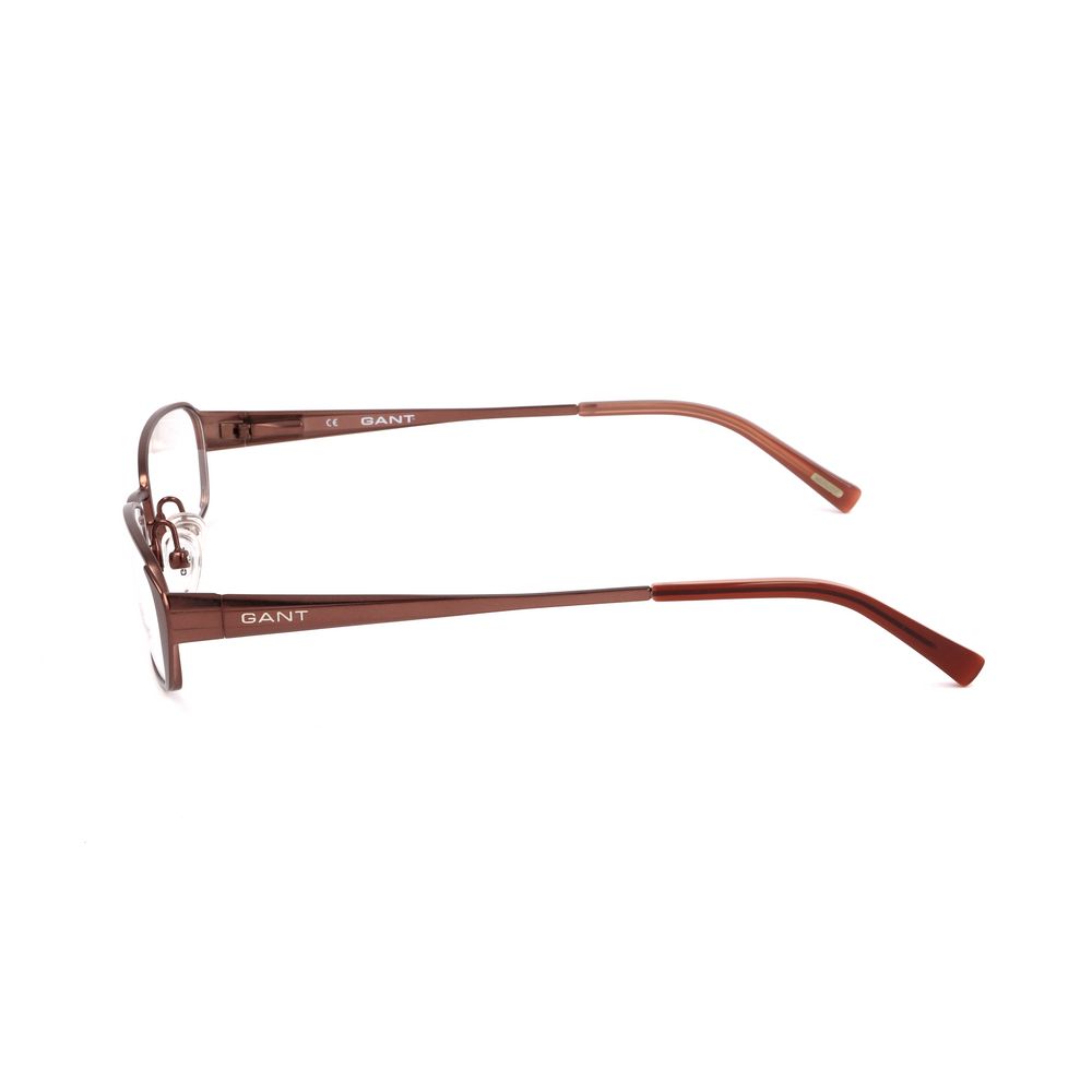 Side view of Gant Brown Metal Frames, unisex glasses model GAA904SBRN with metal frame, size 50/17/135 mm, brown color.