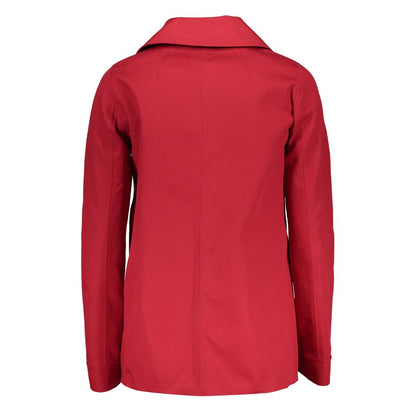 Gant Red Cotton Jackets & Coat - sports jacket with long sleeves, buttons, 2 pockets, and logo