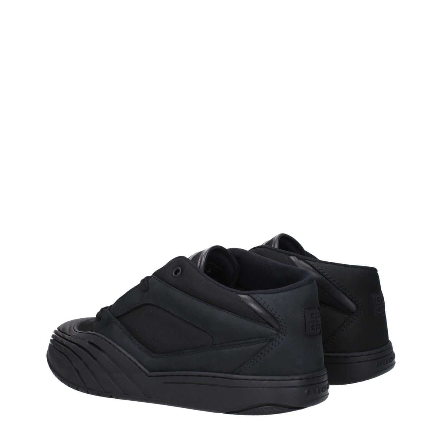Givenchy Black Fabric Low Top Sneakers
