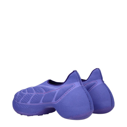 Givenchy Purple Fabric Slip-On Loafers with side logo, mid heels, round toe, and fabric sole, style casual, MPN BE002WE1JH520.