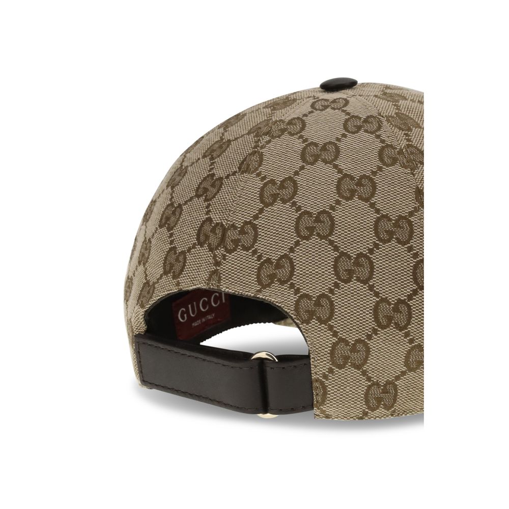 Gucci Beige Cotton Cap (Baseball Hat)
