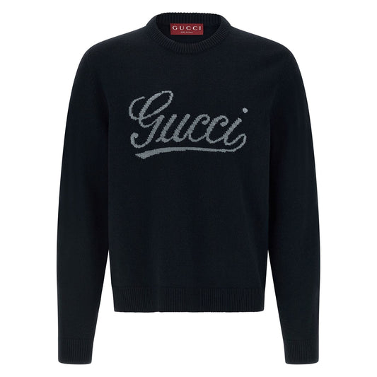 Gucci Blue Wool Cardigan