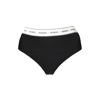 Guess Jeans Black Cotton Women Thong
