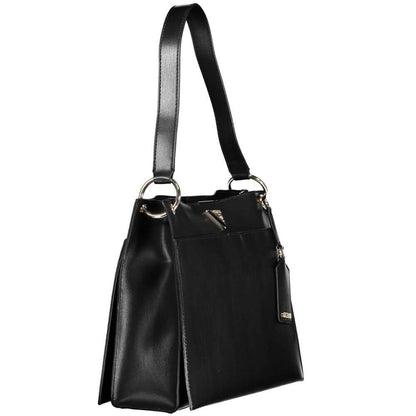 Guess Jeans Black Polyethylene Handbag