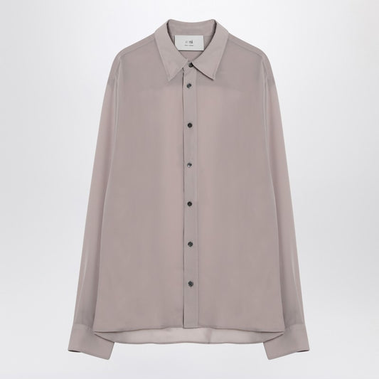 Ami Paris Ash-coloured shirt in polyester crêpe